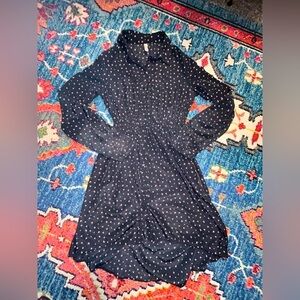 Collared dress with open back